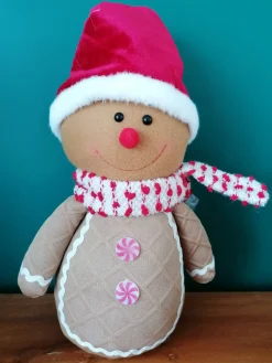 Bonhomme pain d’épices bonnet rouge, lumineux
