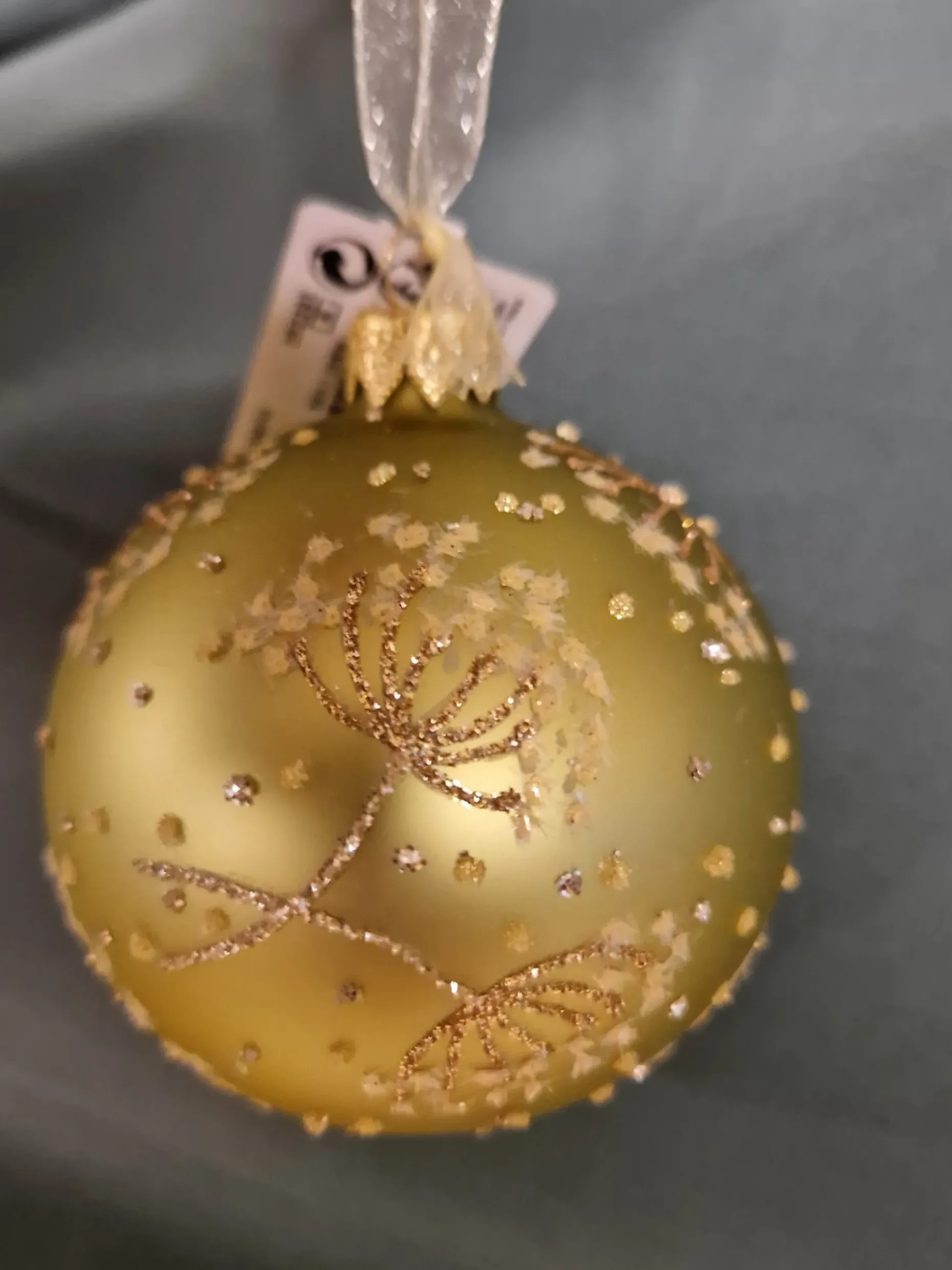 Boule pistache décor pissenlit