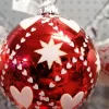 boule rouge décor blanc