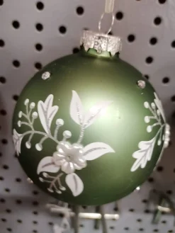 boule verte floral