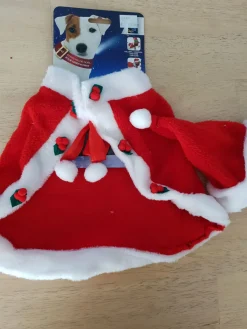 Cape et bonnet de Noël pour chien