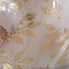 chemin de table effet lin feuille de houx