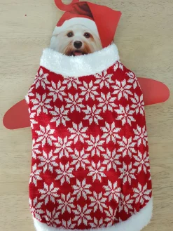 Costume pour chien rouge et blanc