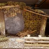 Crèche artisanale en bois