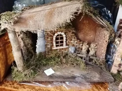 Crèche en bois Lumineuse