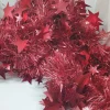 Guirlande rouge à étoiles