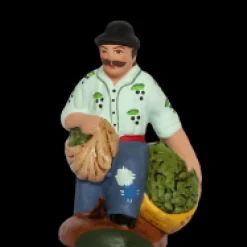Homme olives à genoux