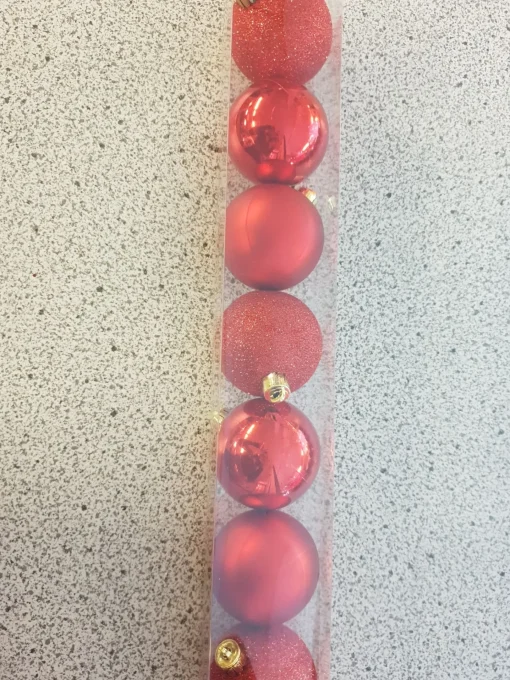 Lot de 10 boules – rouge classique
