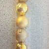 Lot de 10 boules dorées