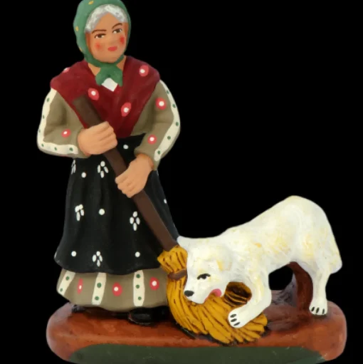 Mamie au balai