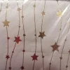 Nappe effet lin motif étoile