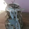 PROMO bougeoir argenté