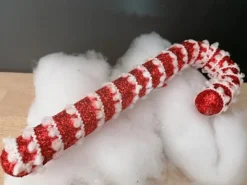 Sucre d’orge à suspendre rouge-blanc 30CM