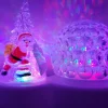 Veilleuse blanche – Père Noël et sapin